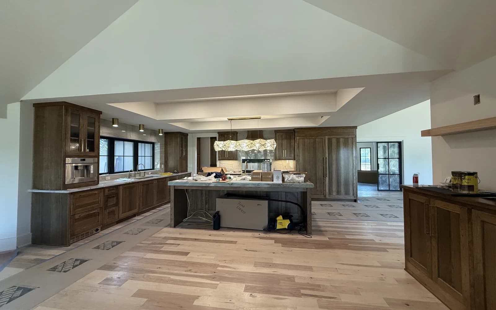 Luxury home interior under construction for a contractor website strategy article