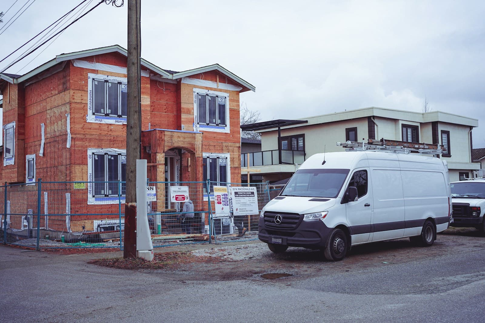Service van parked by a home for a home services Google ranking guide