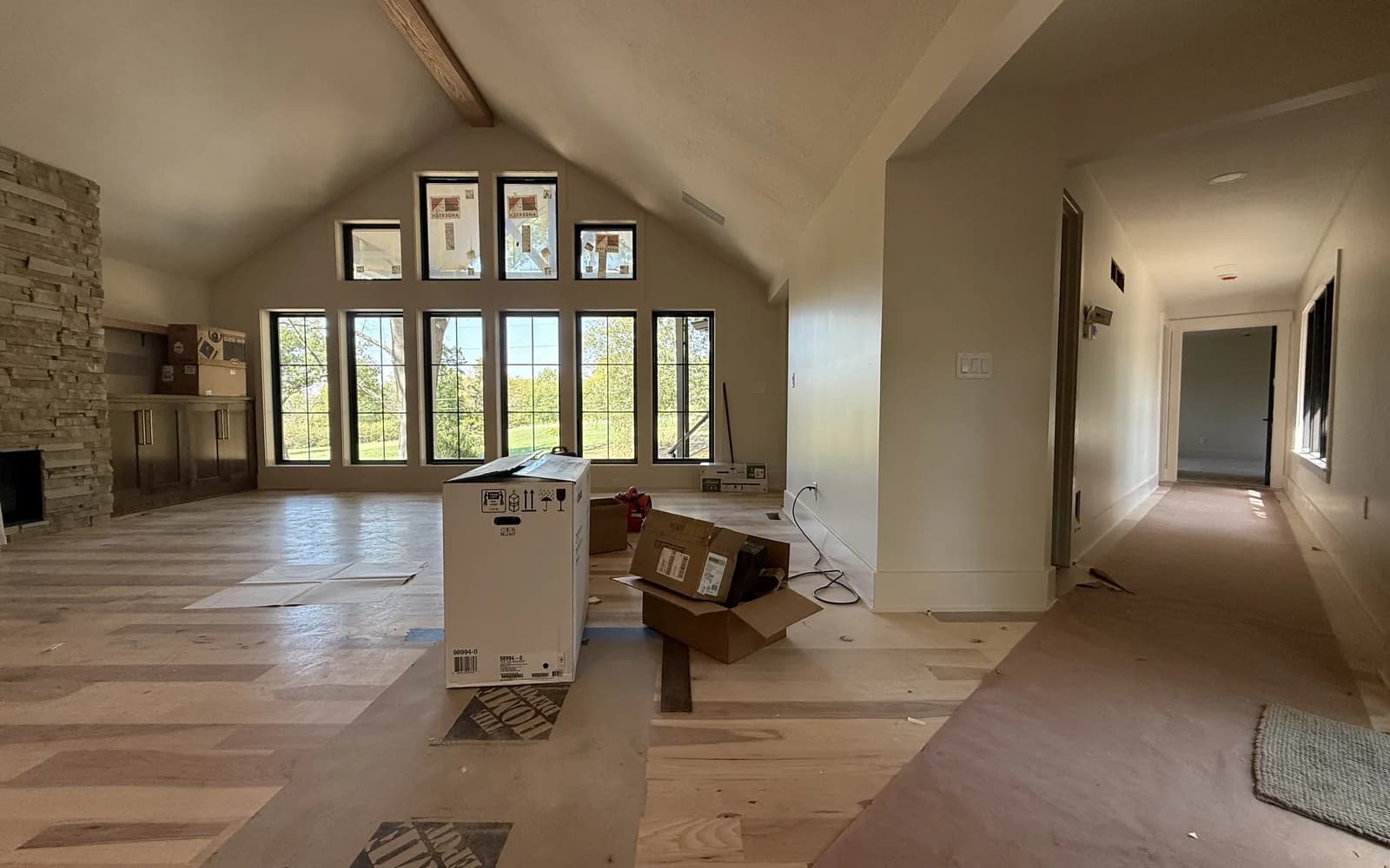 Large home remodel in progress for service area page planning