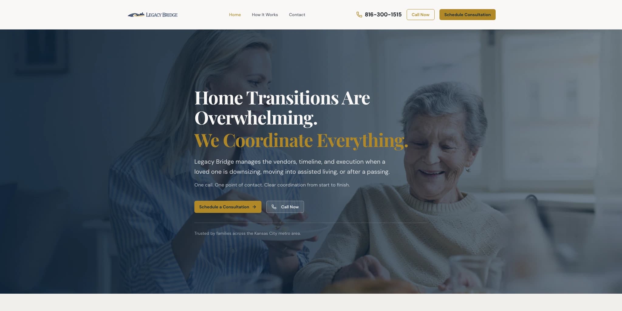Legacy Bridge KC service business website positioning